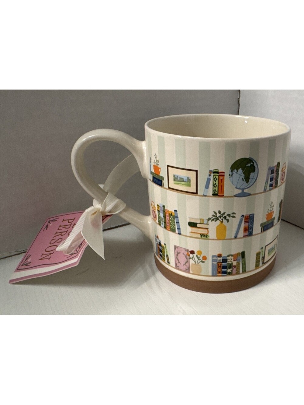 Bookish Book Shelf 11 oz Ceramic Novelty Mug, DW/MP Safe - Picture 2 of 6